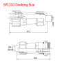 Conector impermeable SP1310/SP1311 IP68, hasta 9 pines