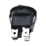Round Rocker Switch KCD1-224, Black