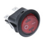 Interruttore bilanciere rotondo KCD1-224 rosso luminoso