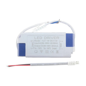 Power supply for 18-25W LED, 60-90V, 300mA, IP40, AMPUL.eu