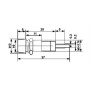 LED light metal XD8-1, for hole diameter 8mm, AMPUL.eu