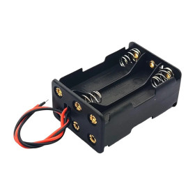 Boîte à piles pour 6 piles AAA, 9V, AMPUL.eu