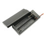Caja de batería para 2 pilas AAA, 3V, cubierta e interruptor