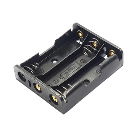 Boîte à piles pour 3 piles AA, 4,5 V, pour circuit imprimé