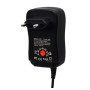 Priză alimentare reglabilă 3-12V DC, 30W, cu conectori universali