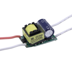 Strømforsyning til 1-5 stk 1W LED, 3-17V, 300mA, AMPUL.eu