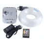 Kit d'éclairage étoilé RGBW 32W avec télécommande RF. Sont inclus 600 morceaux de fibre de 0,75 mm de diamètre avec une longueur de 4 mètres.