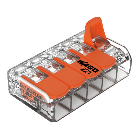 Wago COMPACT 221-615, 5-pin Connector