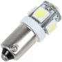 LED BAX9S 5x 5050 SMD 6V - Alb