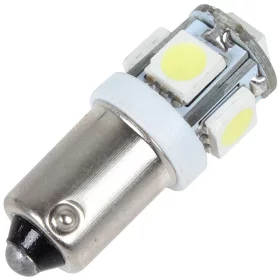 BAX9S LED 5x 5050 SMD 6V - Fehér