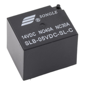 Relais SLB-05VDC-SL-C, 5 V CC/14 V CC NC-30A, NO-40A, AMPUL.eu