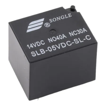 Relé SLB-05VDC-SL-C, 5 VCC/14 VCC NC-30A, NO-40A, AMPUL.eu