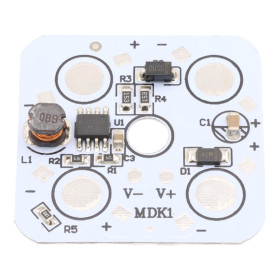 Deska plošného spoje se zdrojem pro 4x 1W, 3W LED 12-80V