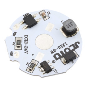 Placa de circuit imprimat cu sursa pentru LED 3W, 5-12V, diametru