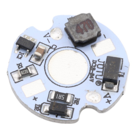 Piirilevy virtalähteellä 1W/3W LED, 6-12V, Ø20mm