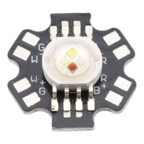 SMD 3W RGBW LED diode on a 20mm PCB board, AMPUL.eu