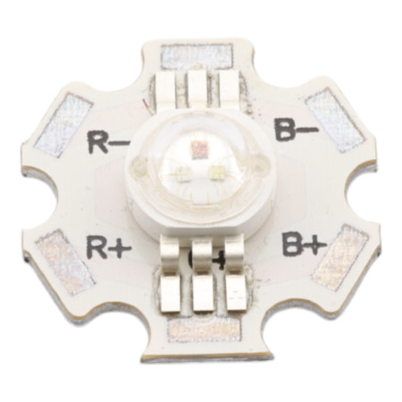 SMD 1W RGB LED na 20mm PCB doske