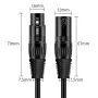 XLR-mikrofonikaapeli uros/naaras, DMX512, AMPUL.eu