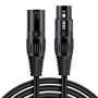 Kabel mikrofonowy XLR męski/żeński DMX512 czarny