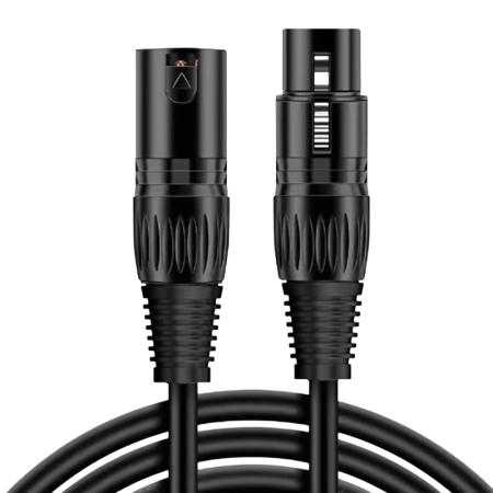 XLR mikrofonkabel han/hun, DMX512, AMPUL.eu