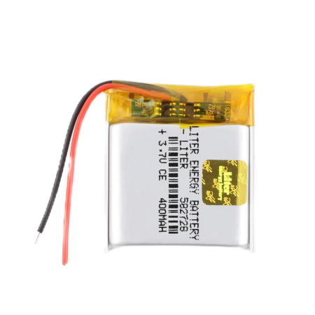 Li-Pol baterija 400mAh 3.7V, tip 582728, JST-2P
