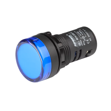 LED-indikator AD16-22D/S, för håldiameter 22mm, AMPUL.eu
