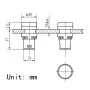 LED indicator AD16-22D/S, for hole diameter 22mm, AMPUL.eu