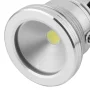 Foco LED impermeable plata 12V, 10W, blanco, AMPUL.eu