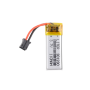 Batteria Li-Pol da 3,7 V con capacità di 110 mAh, senza effetto memoria. Chip di protezione integrato.