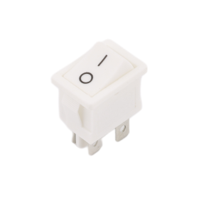 Interruptor basculante rectangular KCD1-201-4, blanco 250V/6A