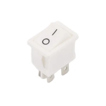 Interruptor basculante rectangular KCD1-201-4, blanco 250V/6A