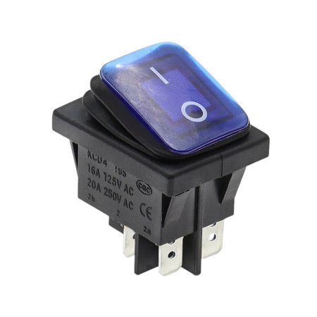 Kolébkový vypínač KCD4 podsvícený IP65