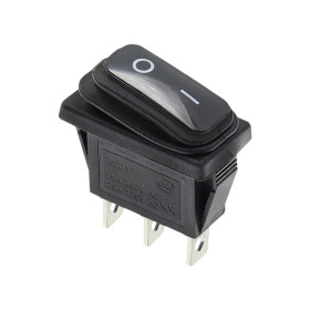 Interruttore basculante rettangolare KCD3, ON-OFF, IP65