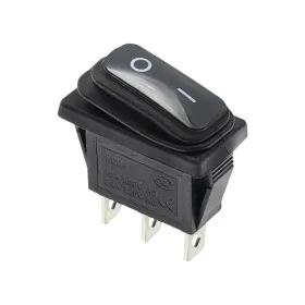 Rocker Switch KCD3, ON-OFF, Black