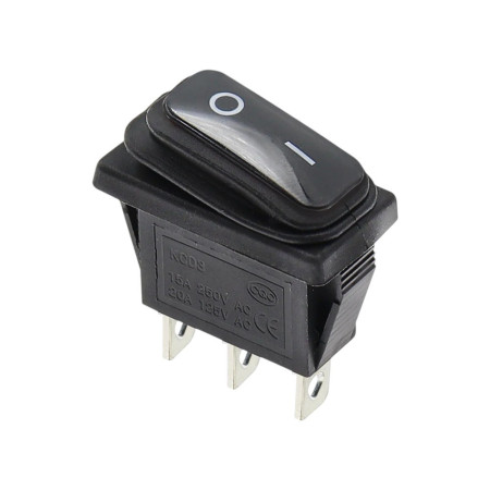 Comutator basculant dreptunghiular KCD3, ON-OFF, IP65