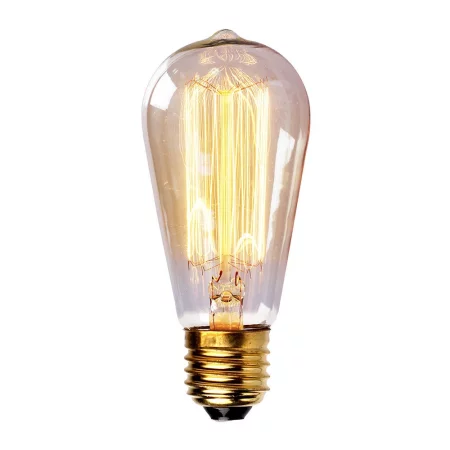 Bombilla retro Edison T1 40W E27, luz blanca cálida
