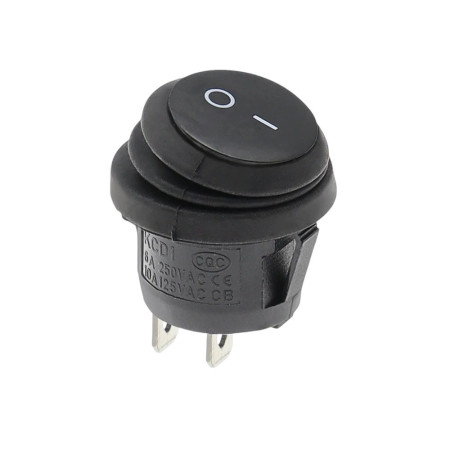 Interruptor basculante redondo KCD1 ON-OFF IP65 250V/6A