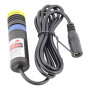 Moduł laserowy fioletowy 405nm liniowy Ø18mm - soczewka, moc