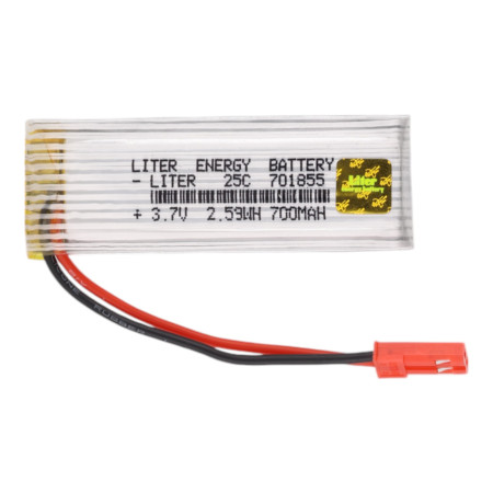Batterie Li-Pol 700mAh 3,7V modèle 701855 25C rechargeable