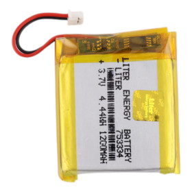 Li-Pol-Akku 1200 mAh, 3,7 V, 753334, AMPUL.eu
