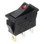 Interruptor basculante rectangular con indicador luminoso KCD3