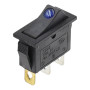 Rectangular rocker switch with indicator light KCD3, ON-OFF
