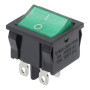 Rectangular rocker switch with backlight KCD2, ON-OFF, 250V/6A
