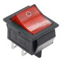 Interruptor basculante rectangular con retroiluminación KCD4, azul