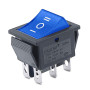 Kolébkový vypínač KCD4 s podsvícením ON-OFF-ON 250V