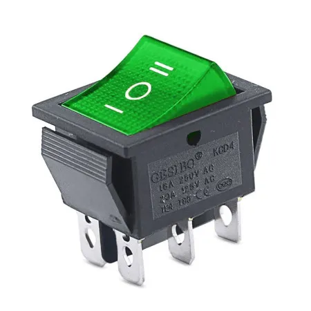 Rectangular KCD4 Rocker Switch with Backlight
