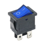 Rectangular rocker switch with backlight, KCD1 4-pin, red 250V/6A |