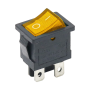 Rectangular rocker switch with backlight, KCD1 4-pin, red 250V/6A |