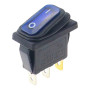 Rocker switch rectangular with backlight KCD3, ON-OFF, IP65