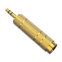 Adaptor Jack stereo 3,5 mm la 6,35 mm placat cu aur